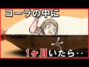 【1ヵ月間】コーラに、浸かっていたらどうなるのか？をアニメ風にしてみた！