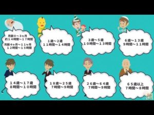 年齢ごとに必要な睡眠時間が違う？！