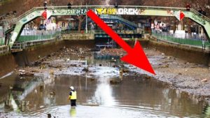 干上がった水域から出てきた信じられない掘り出し物