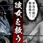 愛する彼女を守る‥車との正面衝突を避けガードレールへ突っ込んだ‥。