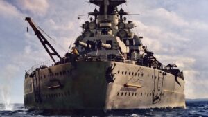 5万トンの怪物、全艦隊をもってしてようやく仕留められた巨獣！