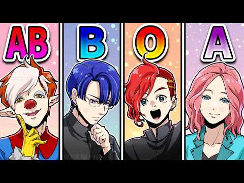 【雑学】血液型診断をしてみた結果…！