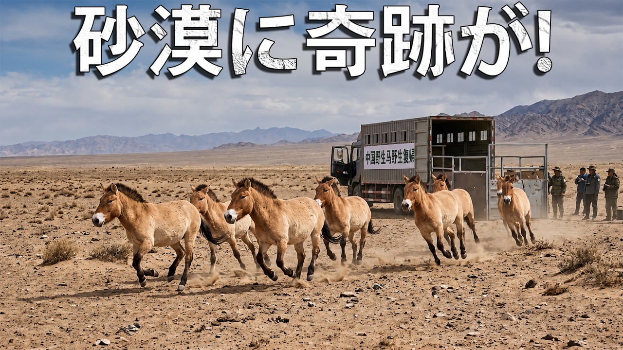 中国が何も育たない不毛の砂漠に馬を放った ――その後に起きた事は、誰も予想していなかった